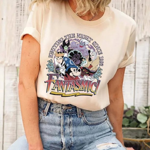 Mickey Fantasia Sorcerer Shirt, Mickey Stay Magical Shirt, Disneyland Hollywood Studios, Fantasmic Shirt