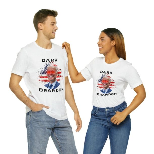 Dark Brandon T Shirt, Lets Go Dark Brandon Shirt, Funny Joe Biden American Flag Shirt, Biden 2024 Shirt, Biden Flat Shirt