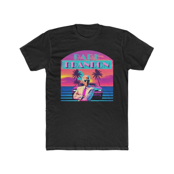 Dark Brandon Joe Biden Retro Miami Men's Cotton Tee