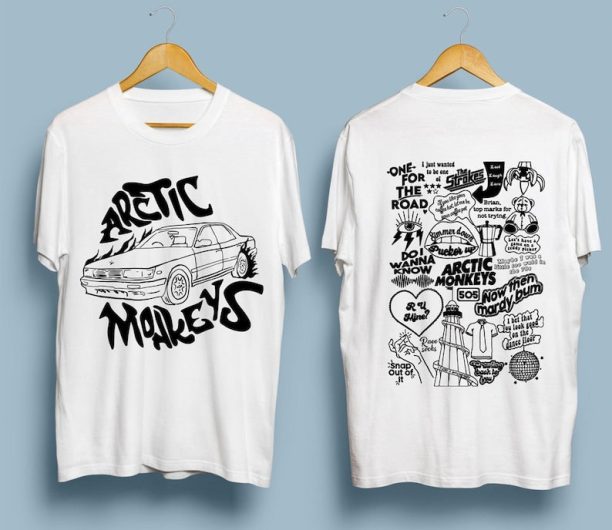 Arctic Monkeys Band 2 Sides Shirt, Arctic Monkeys Lyric Shirt ,Arctic Monkeys Merch , Arctic Monkeys Doodle, Artic Monkeys