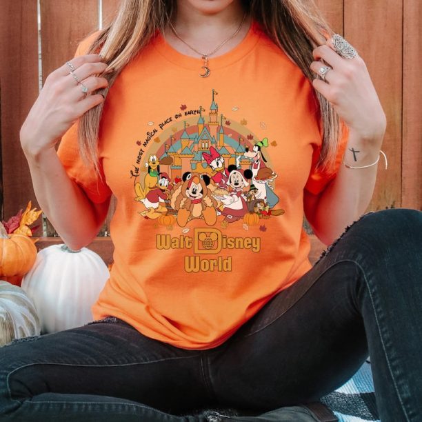 Disney Thanksgiving Shirt, Mickey and Friends Shirt, WDW Magic Kingdom Shirt, Thanksgiving Matching Family