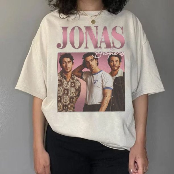 Jonas Brothers Vintage Tee, Jonas Brothers Tour Shirt, Concert 2023 Retro Unisex Gift, Jonas Brothers Graphic Tee