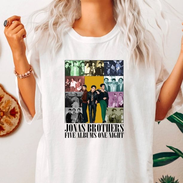 Jonas Brothers Shirt, Retro Jonas Brothers The Eras Tour Shirt, Jonas Brother Merch, Joe Jonas Homage Shirt, Five Albums One Night Tour Tee