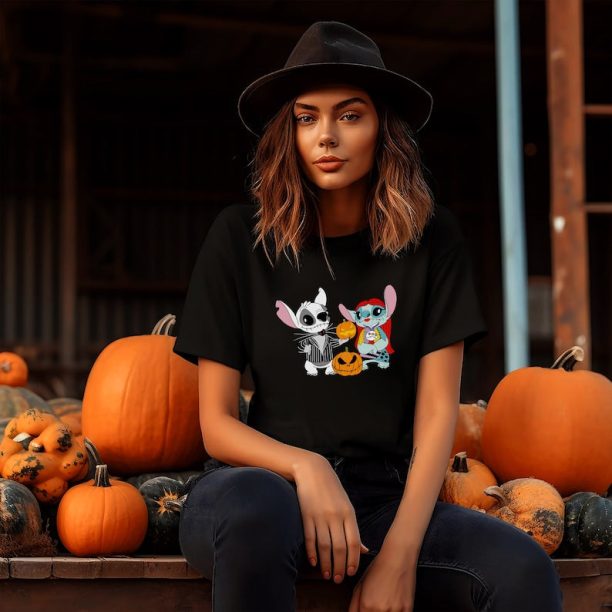 Cute Halloween Shirt, Disney Halloween Sweat, Stitch Halloween Shirt, Disney Stitch Shirt, Trick Or Treat Shirt, Spooky Disney Shirt