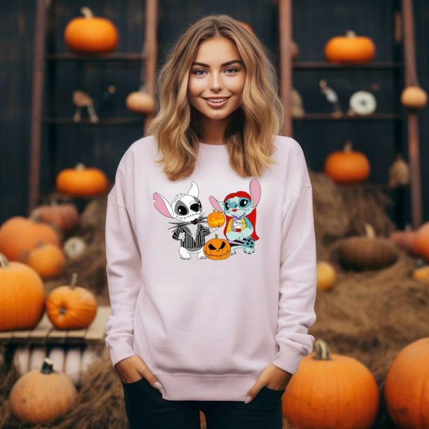 Cute Halloween Sweater, Disney Halloween Sweat, Stitch Halloween Sweater, Disney Stitch Shirt, Trick Or Treat Shirt, Spooky Disney Shirt