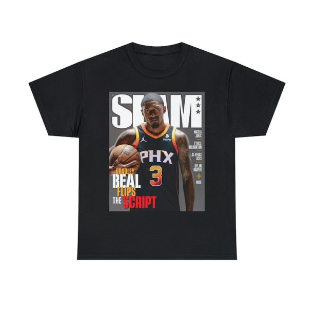 Bradley Beal Phoenix Suns NBA Slam Cover Tee Shirt