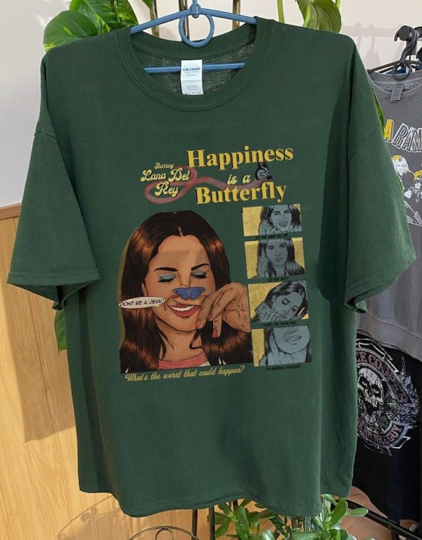 Happiness Is A Butterfly, Lana Del Rey Vintage Sweatshirt, Album Tee