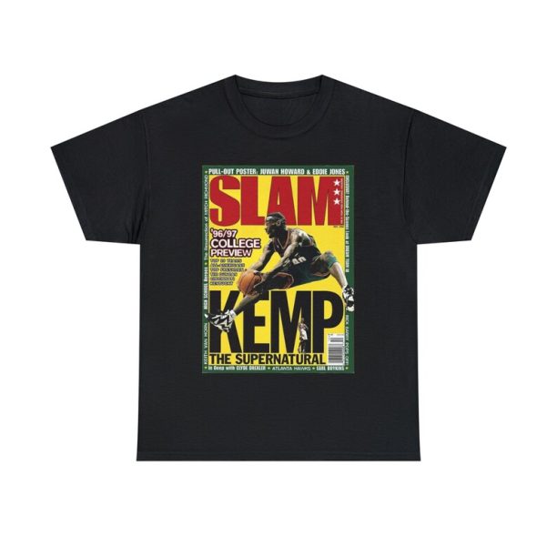 Shawn Kemp Seattle Supersonics NBA Slam Cover Tee Shirt