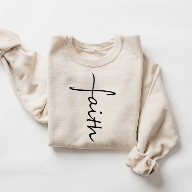 Faith Sweatshirt, Faith Cross Shirt, Christian Gift, Faith Gift, Christian Shirt, Love and Grace Shirt, Believe Shirt