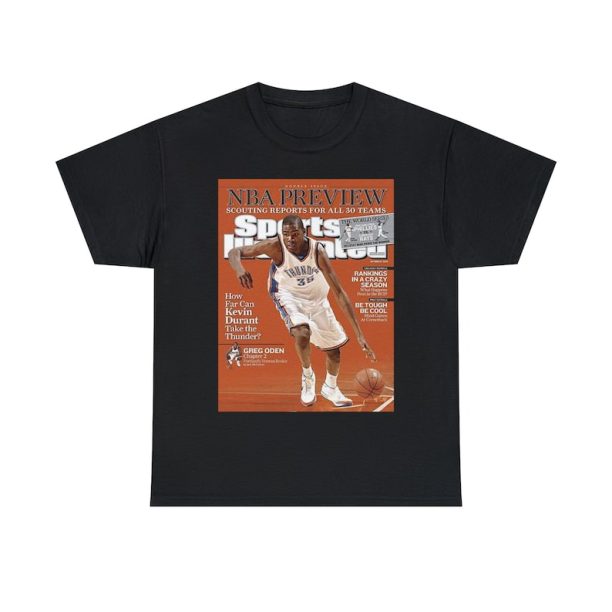 Kevin Durant OKC Oklahoma City Thunder NBA Sports Illustrated Cover Tee Shirt