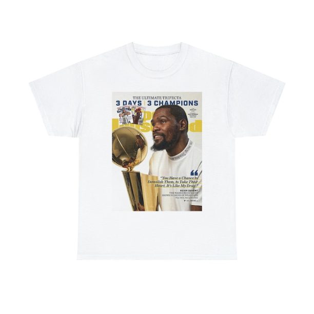 Kevin Durant Golden State Warriors NBA Sports Illustrated Cover Tee Shirt