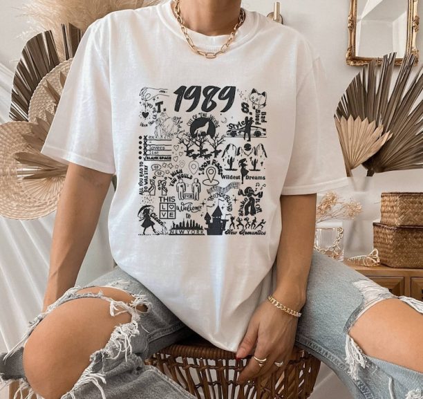 Taylor 1989 Album Shirt, Taylor Merch, Taylor Gift Shirt, Swiftie Merch, Swiftie Gift Shirt, Taylor Vintage Shirt