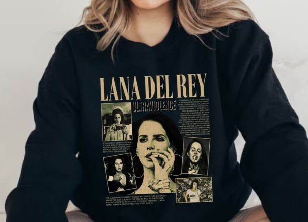 Lana Del Rey Sweatshirt | Vintage Style Unisex Lana Del Rey Crewneck Graphic Oversize Sweatshirt