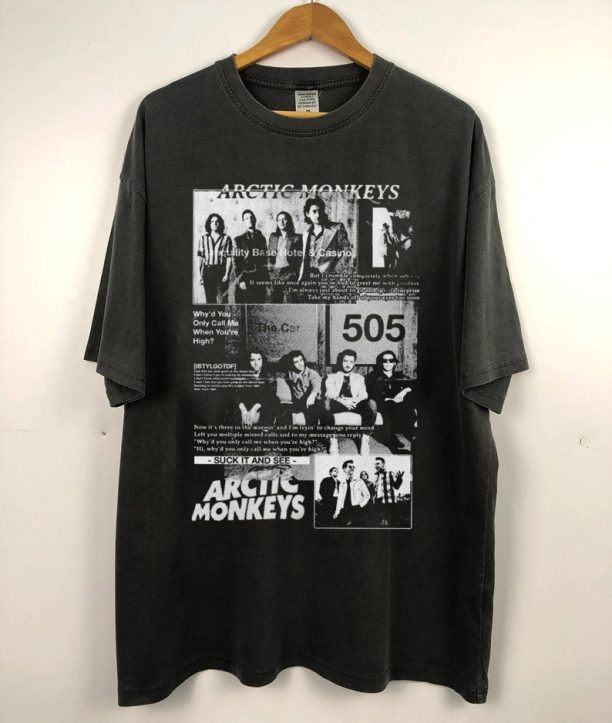 Vintage AM North American Tour Shirt, Arctic Monkeys Tour 2023 Tshirt, Arctic Monkeys Band T-shirt Sweatshirt