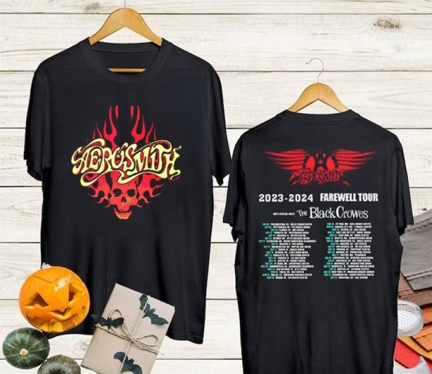 Aerosmith 2023-2024 shirt, Peace Out Farewell Tour with The Black Crowes Tour Shirt, Aerosmith Band Fan Shirt, Aerosmith 2023 Concert Shirt