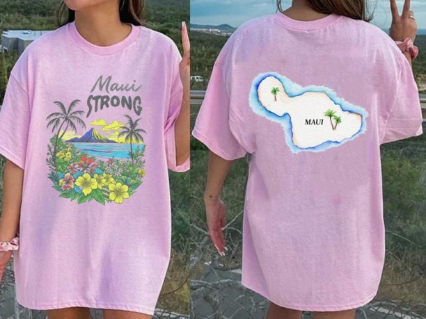 Maui Strong Shirt Maui Wildfire Relief Pray for Maui Fire Support Lahaina Fire Relief Hawaii T-Shirt