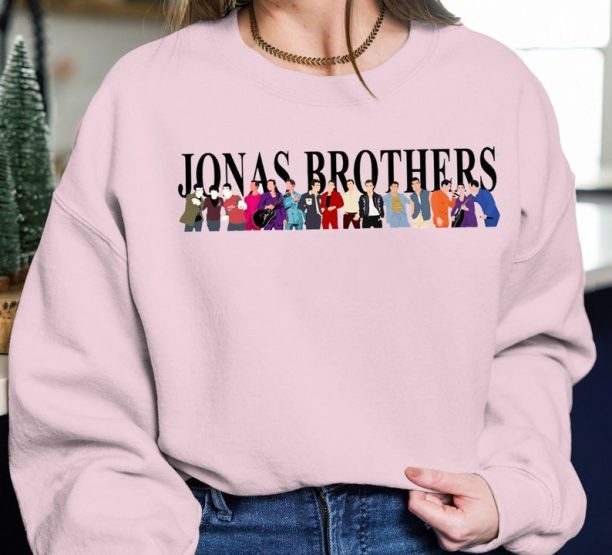 Jonas Brothers Crewneck Sweatshirt, Retro Jonas Brothers Homage Shirt, Jonas Brothers Sweater