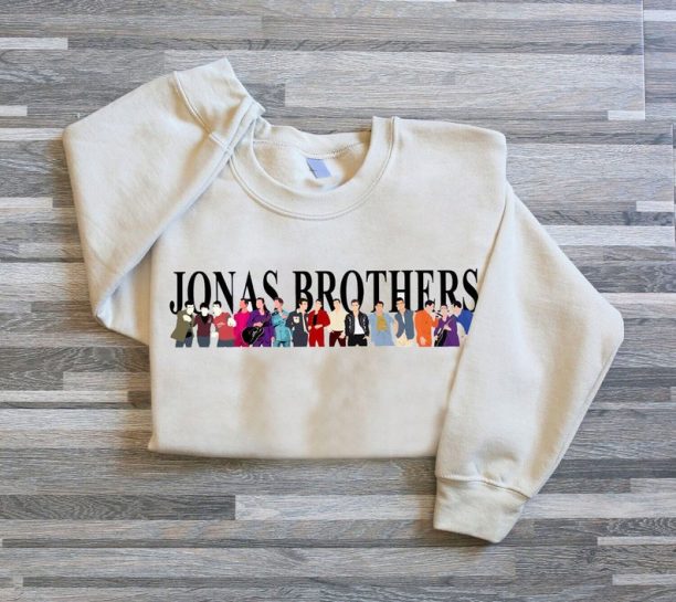 Jonas Brothers Crewneck Sweatshirt, Retro Jonas Brothers Homage Shirt, Jonas Brothers Sweater