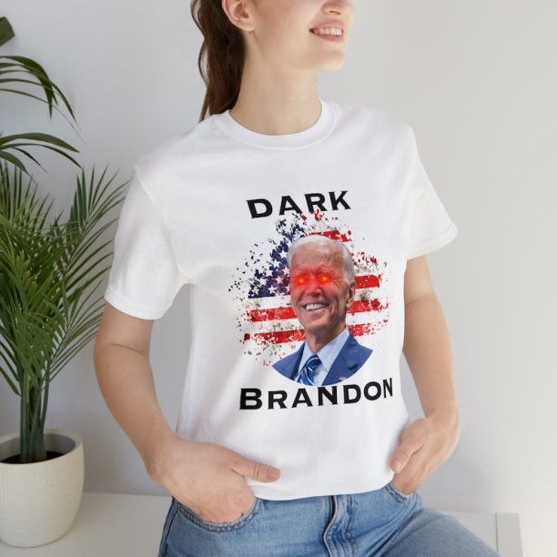 Dark Brandon T Shirt, Lets Go Dark Brandon Shirt, Funny Joe Biden American Flag Shirt, Biden 2024 Shirt, Biden Flat Shirt