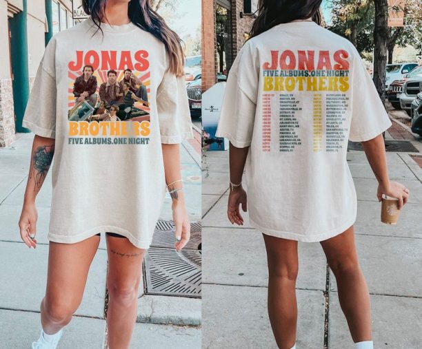 Jonas Brothers Double Sided T-Shirt, Jonas Brothers Tour Sweater, Jonas Brothers Shirt, Sweater, Hoodie