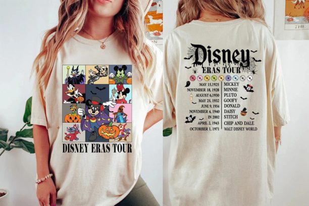 Halloween The Eras Tour 2-Sided Shirt, Disney Halloween Shirt, Mickey and Friends Halloween Gift, Spooky Season