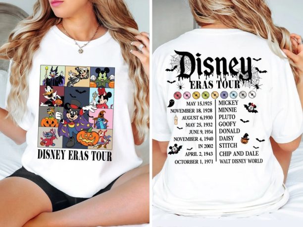 Halloween The Eras Tour 2-Sided Shirt, Disney Halloween Shirt, Mickey and Friends Halloween Gift, Spooky Season