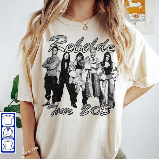 Rebelde Tour Shirt, Soy Rebelde Shirt, Rebelde Concert 2023 Shirt, Soy Rebelde Tour 2023 Shirt, RBD Concert Tshirt