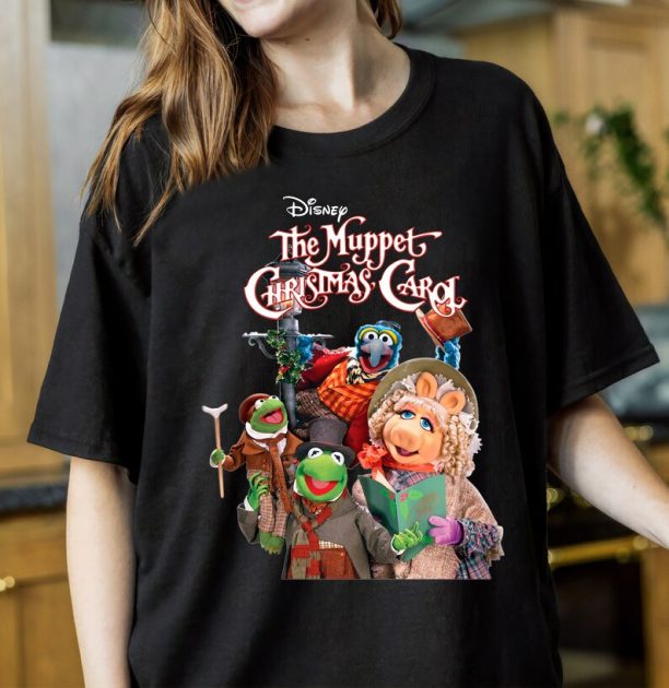 Disney The Muppet Christmas Carol Shirt, Kermit Miss Piggy Gonzo Tee, Christmas Vibes Sweatshirt