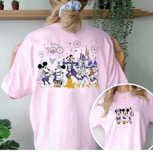 Disney 100 years of wonders shirt, Mickey & friends 100th anniversary T-shirt sweatshirt, Disney world Disneyland shir