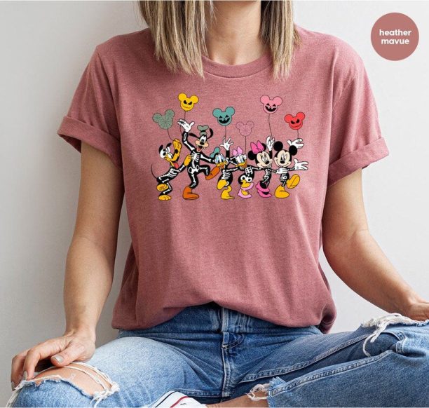 Disney World Shirts, Disney Halloween Shirt, Halloween Gift, Funny Kids Clothing, Spooky Season Outfits, Mickey and Friends Graphic Tees