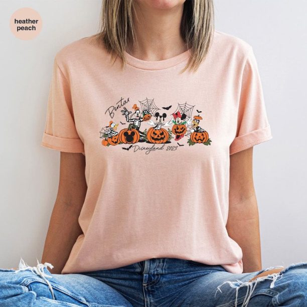 Disney World T-Shirt, Halloween Gifts, Pumpkin Graphic Tees, Disney Halloween Toddler Shirts, Mickey and Friends Clothing