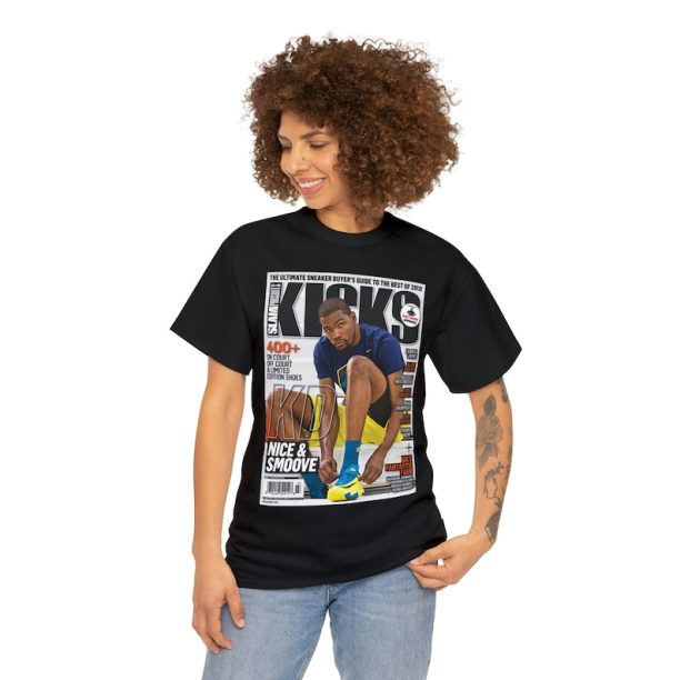 Kevin Durant Golden State Warriors NBA Slam Kicks Cover Tee Shirt