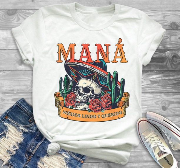 Mana 2023 Mexico Lindo Y Querido T-Shirt Classic Unisex