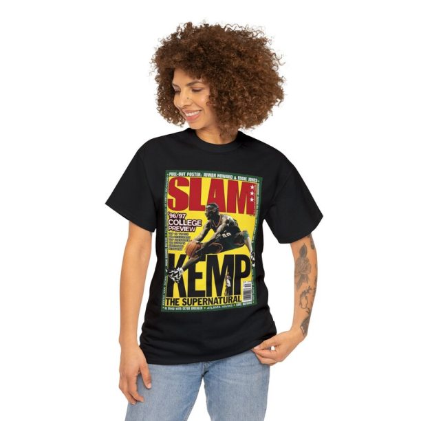 Shawn Kemp Seattle Supersonics NBA Slam Cover Tee Shirt