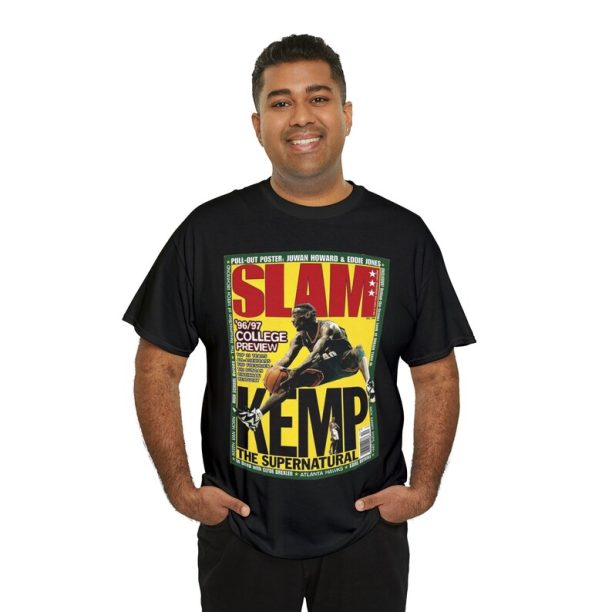 Shawn Kemp Seattle Supersonics NBA Slam Cover Tee Shirt