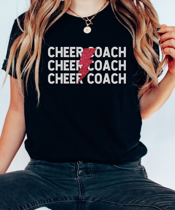 Cheer Coach Shirt, Cheer Coach Gift, Cheer Mom Tshirt, Cheer Coach Tee, Cheerleader T-shirt, Cheerleading Shirt, Cheer Competition Gift