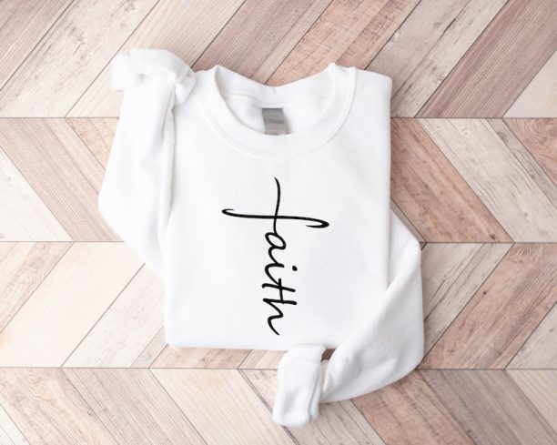 Faith Sweatshirt, Faith Cross Shirt, Christian Gift, Faith Gift, Christian Shirt, Love and Grace Shirt, Believe Shirt