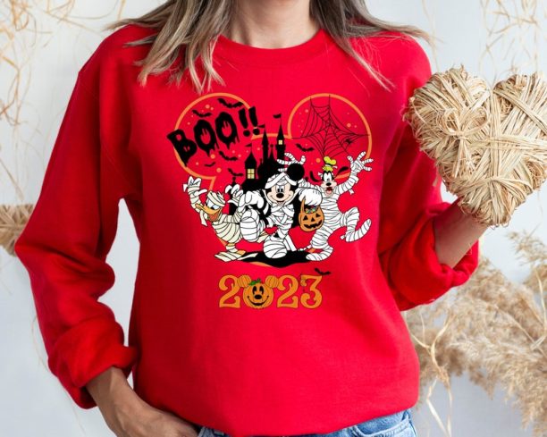 Disney Halloween 2023 Sweatshirt, Disney Halloween Matching Hoodie, Disney Family Shirt, Mickey Minnie and Friends Shirt