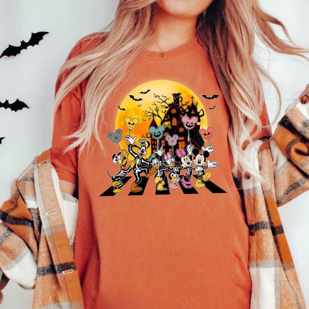 Disney Halloween Skeleton Shirt, Disney Halloween Matching Shirt, Disney Balloon Shirt, Mickey Minnie and Friends Shirt