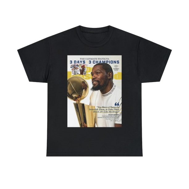 Kevin Durant Golden State Warriors NBA Sports Illustrated Cover Tee Shirt