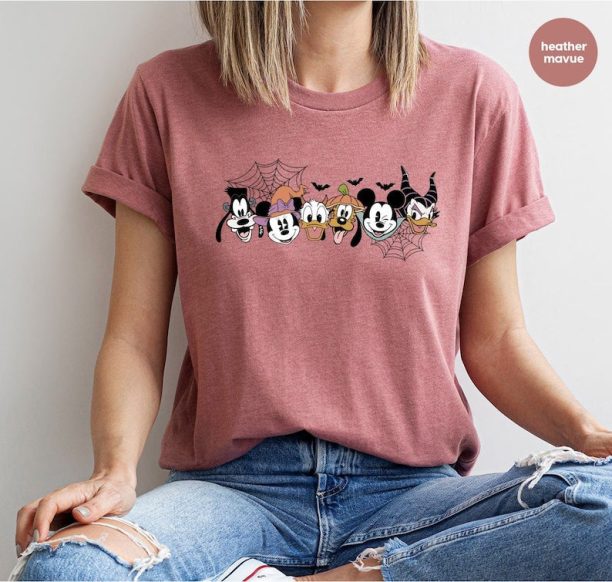 Funny Halloween Shirts, Disney Spooky T Shirts, Mickey and Friends T-Shirts, Toddler Outfit, Kids Halloween Gifts, Matching Family Shirts