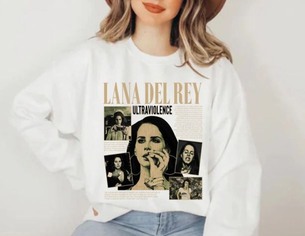 Lana Del Rey Sweatshirt | Vintage Style Unisex Lana Del Rey Crewneck Graphic Oversize Sweatshirt