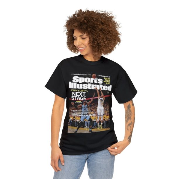 Stephen Curry Golden State Warriors NBA Sports Illustrated Tee Shirt