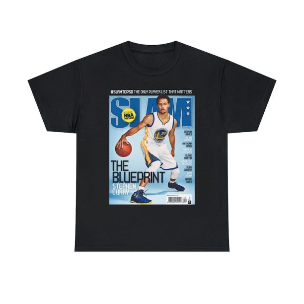 Stephen Curry Golden State Warriors Slam Magazine Cover Tee Shirt