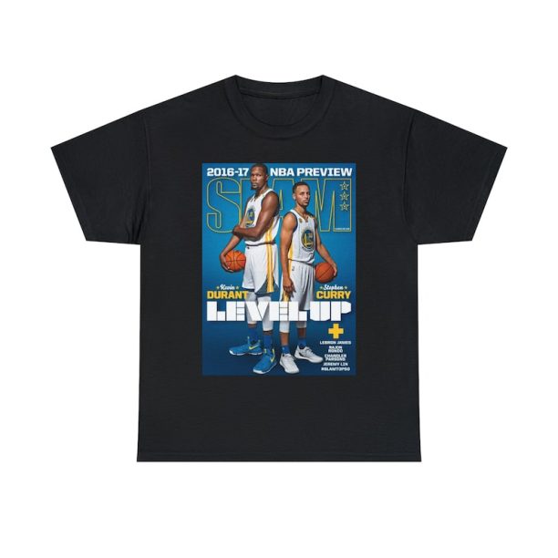 Kevin Durant Stephen Curry Golden State Warriors Slam Cover Tee Shirt