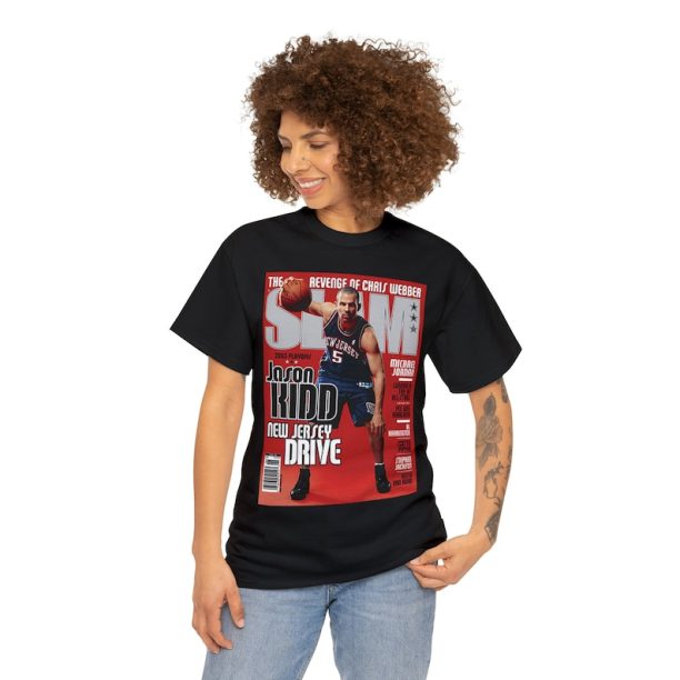 Slam Cover Tee Shirt Jason Kidd New York New Jersey Nets