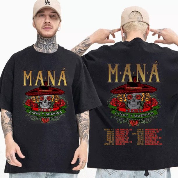 Mana Tour Concert 2023 T-Shirt, México Lindo Y Querido US Tour T-Shirt, Mana Tour 2023 Mexico Lindo Y Querido Shirt