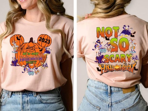 Disney Mickey's Not So Scary Halloween Party 2023 Shirt Mickey Pumpkin Halloween T Shirt Disney Halloween Matching Shirt Disney Squad Shirt