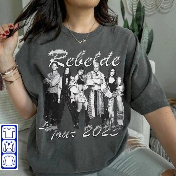 Rebelde Tour Shirt, Soy Rebelde Shirt, Rebelde Concert 2023 Shirt, Soy Rebelde Tour 2023 Shirt, RBD Concert Tshirt