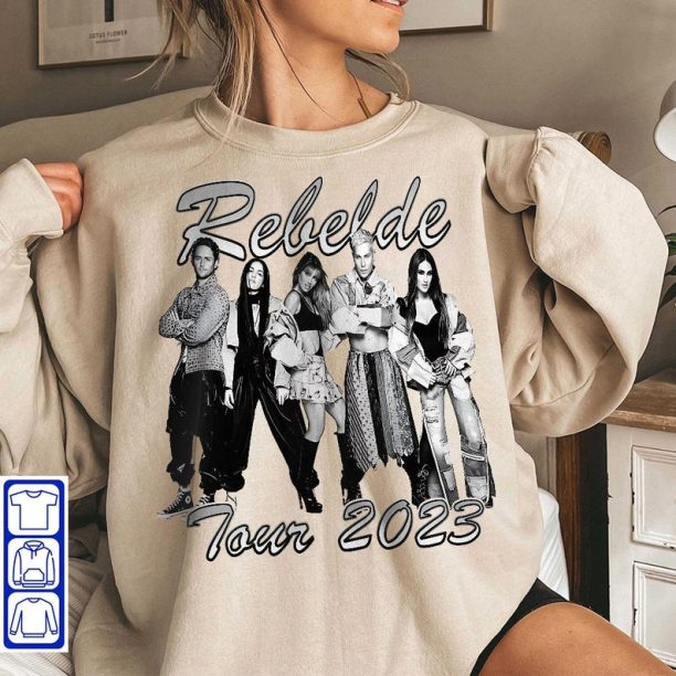 Rebelde Tour Sweatshirt, Soy Rebelde Shirt, Rebelde Concert 2023 Shirt, Soy Rebelde Tour 2023 Shirt, RBD Concert Tshirt